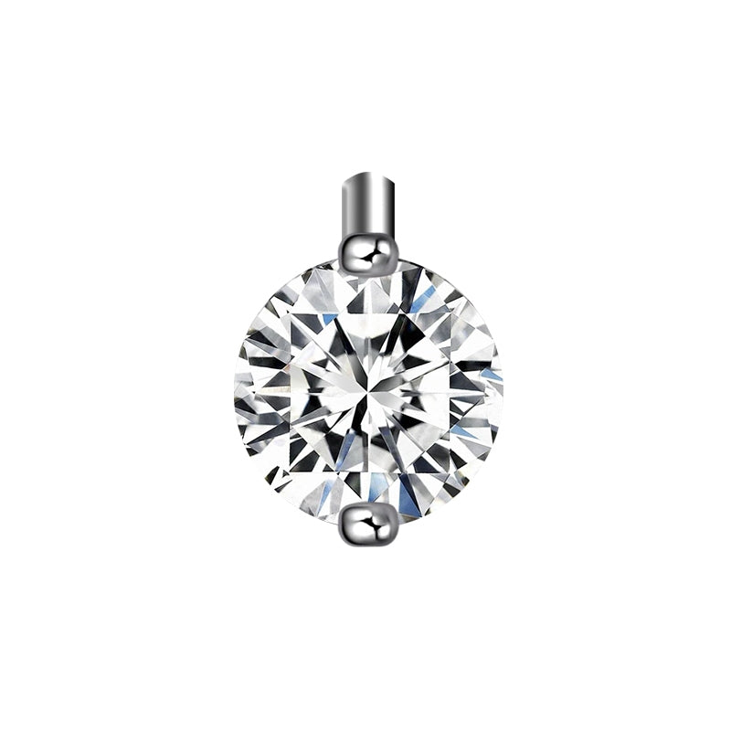 0.26ct Round - cut diamond pendant.