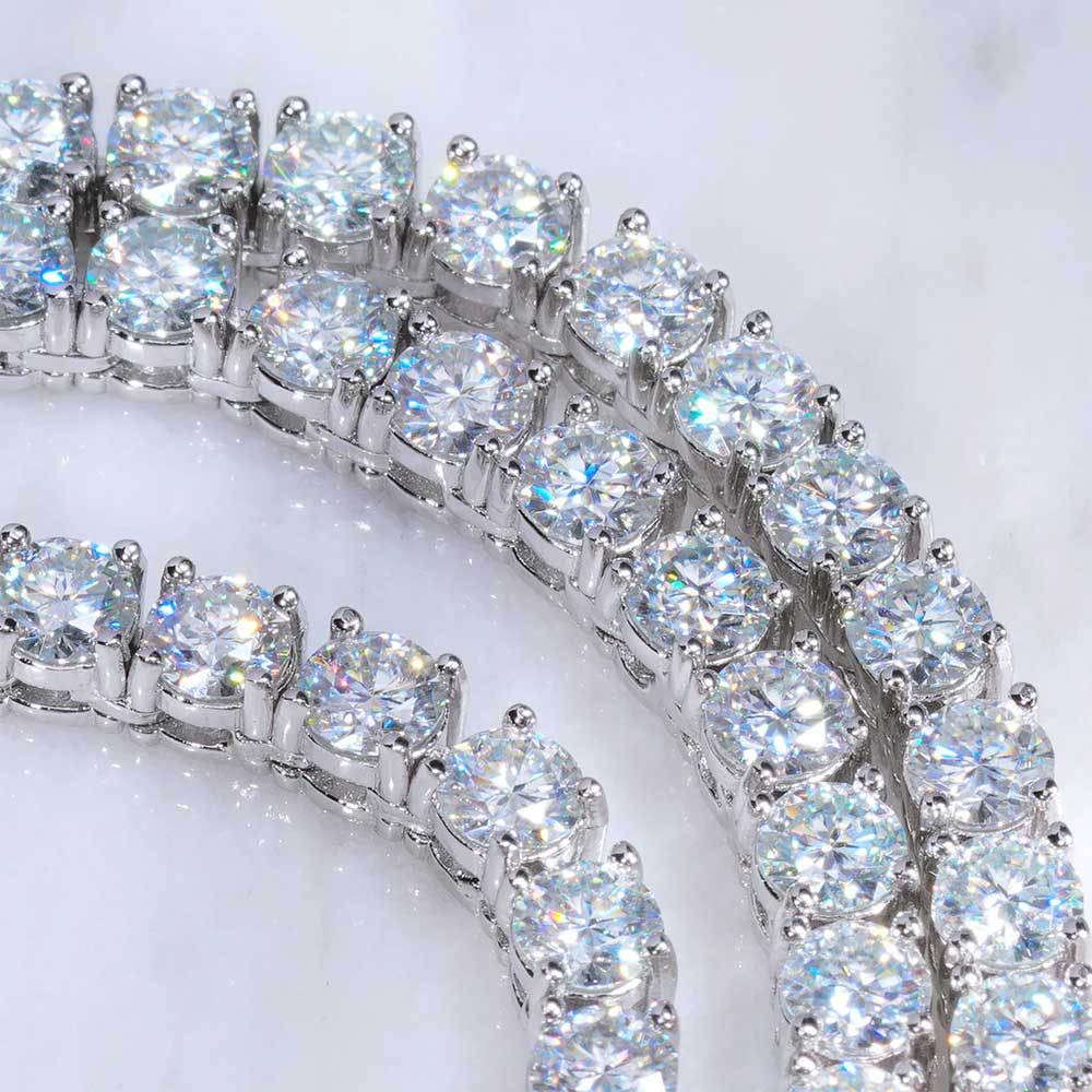 925Silver Moissanite Tennis Bracelet