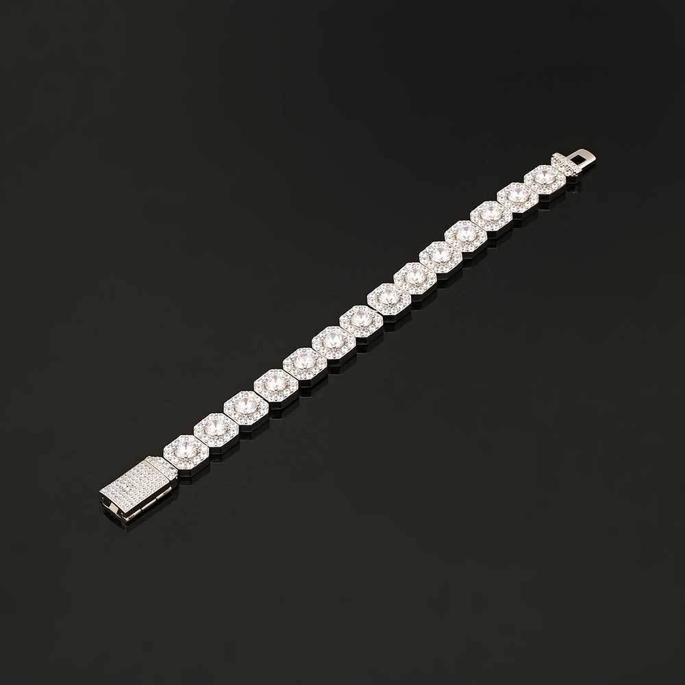 Rock Candy Bracelet Moissanite925Silver bracelet