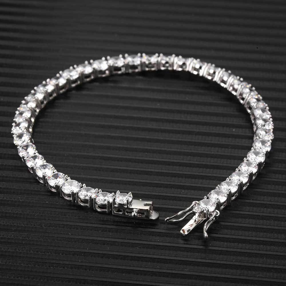 925Silver Moissanite Tennis Bracelet