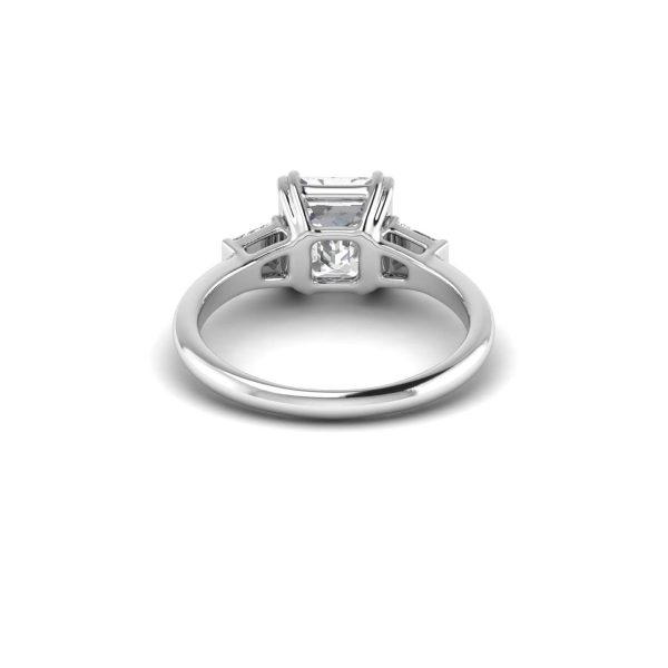 1.5CT Ashche French Baguette 4 Pieces Lab Diamonds 14K Ring - 图片 2