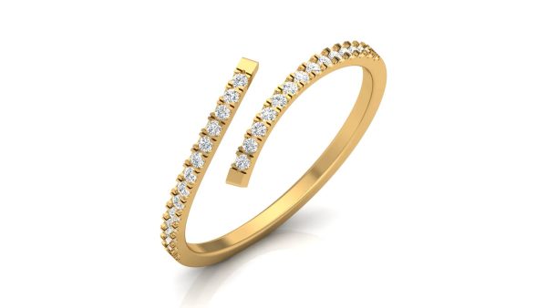 Lab Diamonds Minimalist 14K Ring - 图片 2