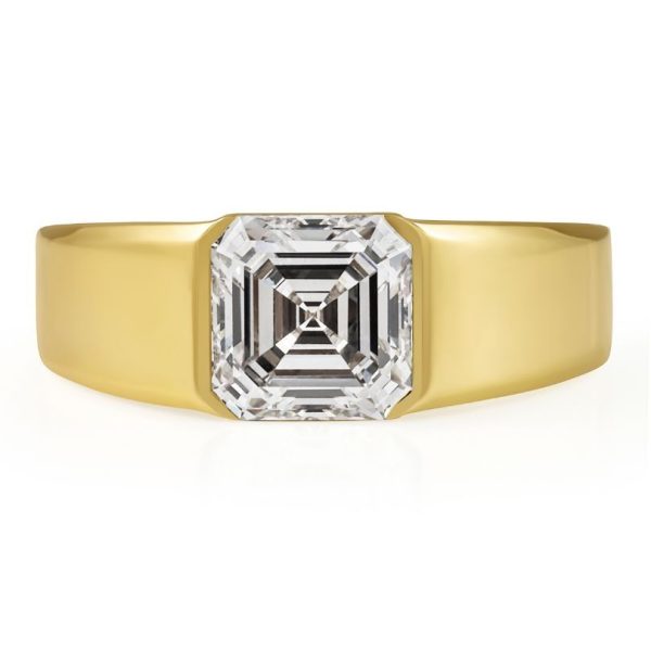 2ct Ascher Lab Diamond 14k ring