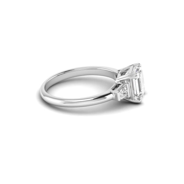 1.5CT Ashche French Baguette 4 Pieces Lab Diamonds 14K Ring - 图片 3