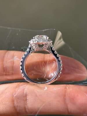 Icon 2-Carat Round Laboratory Diamond Halo 14K Ring