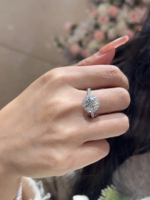 Icon 2-Carat Round Laboratory Diamond Halo 14K Ring