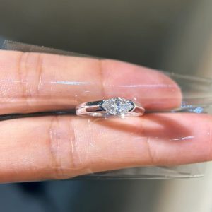 0.5ct Lab Diamonds Horseeye Cut 14K ready for everyday wear