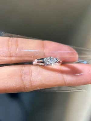 0.5ct Lab Diamonds Horseeye Cut 14K ready for everyday wear